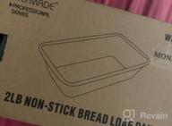 картинка 1 прикреплена к отзыву Commercial Grade Non-Stick Monfish Loaf Pan With Lid For Perfect 2.2Lb Dough Baking от Doug Bunkers