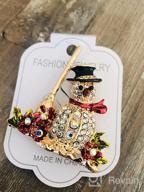 img 1 attached to Festive And Sparkly: Fesciory'S Multi-Colored Christmas Brooches - The Perfect Gift For Women And Girls! review by Ryan Harriger