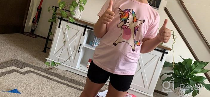 img 1 attached to Adorable 4 Pack Unicorn Graphic Clothes: Perfect Pink Attire for Girls review by Joel Gumbiner