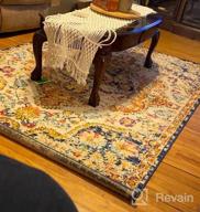 img 1 attached to Bohemian Area Rug In Multi-Colored Vintage Distressed Style - 9' X 12' From Rugshop review by Adam Hardy