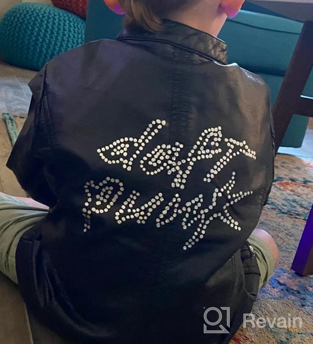 img 1 attached to 🧥 Stylish LJYH Boy's Collar Faux Motorcycle Leather Jacket: Kids Biker Coats with Tough Appeal review by Garrett Flores