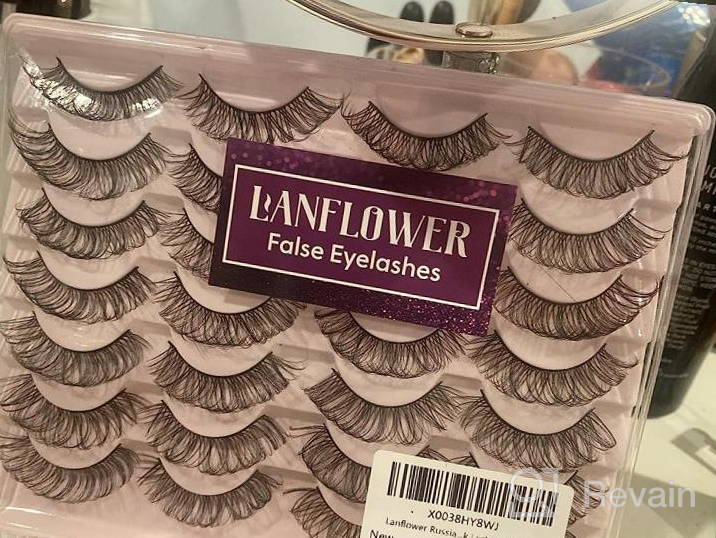 img 1 attached to 14 Pairs Of Faux Mink Lashes For A Fluffy, 8D Curl Cat Eye Look - Lanflower review by John Galbraith