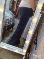 img 1 attached to Women'S High Waisted Flare Jeans: GRAPENT Stretch Denim Wide Leg Baggy Pants review by Matt Schwartz