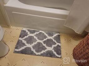 img 5 attached to Indulge In Luxury With OLANLY'S Pink Microfiber Bathroom Rug - Soft, Absorbent And Non-Slip For A Comfortable And Safe Bathing Experience