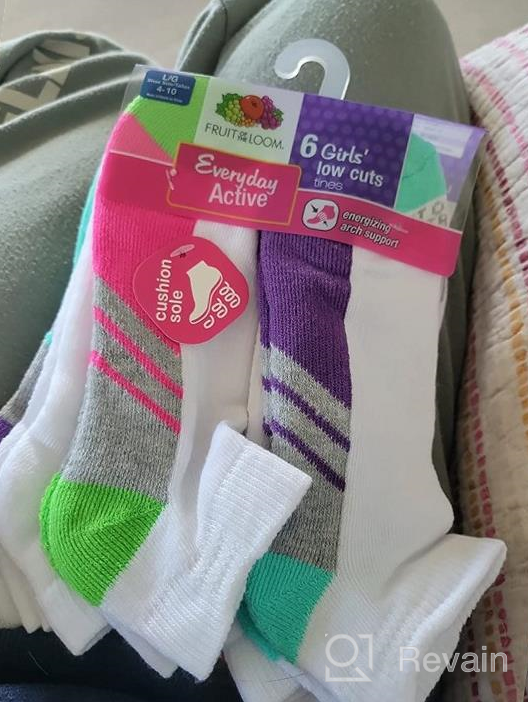 img 1 attached to Fruit of the Loom Everyday 👧 Cushioned Assorted Girls' Clothing for Socks and Tights review by David Merculief