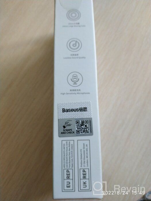 img 2 attached to Baseus Encok H17 Wired Headphones (NGCR020002), 3.5mm, white review by Agata Krupa ᠌