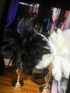 img 1 attached to 20Pcs Black Ostrich Feathers 12-14In Plumes Bulk DIY Halloween Decorations Wedding Party Centerpieces Gatsby Decorations review by Robin Naber