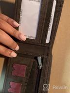 img 1 attached to Minimalist Bi Fold Leather Wallet Blocking review by Clay Ijaz