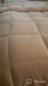 img 5 attached to Sleep In Comfort With Puredown® Pinch Pleat Down Alternative 3-Piece Comforter Set - Full/Queen White