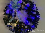 img 1 attached to 12-Piece 6.3'' Glitter Poinsettia Artificial Flowers For Christmas Tree Decorations review by Nazrul Boscan