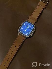 img 6 attached to Upgrade Your Watch With WOCCI Retro Nubuck Leather Straps – Quick Release Replacement Bands For Every Style
