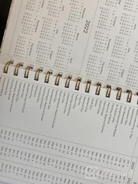 img 1 attached to Academic Planner 2021-2022 - Weekly & Monthly Planner, 8.43" X 6.3", July 2021 - June 2022, Flexible Floral Hardcover With Strong Golden Binding, Elastic Closure, Coated Tabs, Inner Pocket review by Aaron Hawk