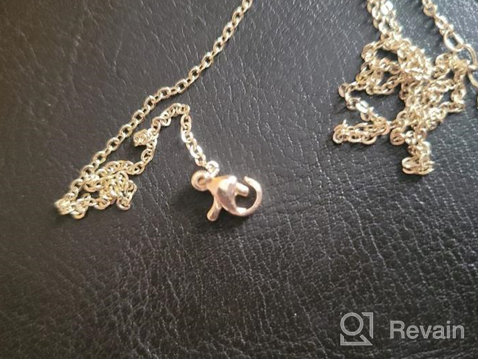 img 1 attached to IEFSHINY Heart Initial Necklace: Handmade 14K Gold Filled Pendant for Women 🎁 - Engraved Dainty Alphabet Monogram Necklaces; Perfect Jewelry Gift for Women and Teen Girls review by Jeremy Hahn