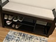 img 1 attached to Organize Your Shoes In Style With Nnewvante Large Bamboo Shoe Bench Rack And Storage Basket - Perfect Entryway, Hallway, Living Room Or Bathroom Storage Solution review by Ray Adair