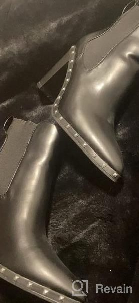 img 1 attached to Women'S Pointed Toe Chelsea Boots With Elastic Gore & Heel - Ankle Boots review by Roxana Kotarba