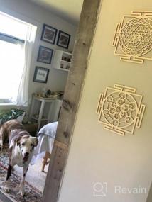 img 8 attached to Enhance Your Space With Simurg'S Sacred Geometry Wall Art Featuring Seed Of Life Crystal Grid And Flower Of Life Design