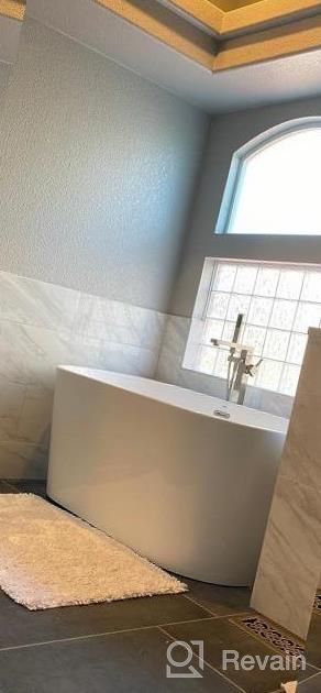 img 1 attached to FerdY Shangri-La 59" Acrylic Freestanding Bathtub - Glossy White, CUPC Certified W/ Brushed Nickel Drain & Overflow review by Brent Rosecrans