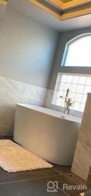 img 5 attached to FerdY Shangri-La 59" Acrylic Freestanding Bathtub - Glossy White, CUPC Certified W/ Brushed Nickel Drain & Overflow