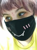 img 1 attached to 5 Pack Aniwon Kawaii Muffle Anti-Dust Cotton Mouth Mask Cute Kaomoji Face Mask For Anime Fans review by Casey Mann