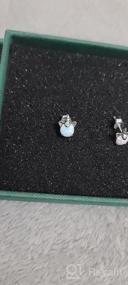 img 5 attached to S925 Sterling Silver Mini Mouse Birthstone Earrings: Perfect Gift for Women and Girls