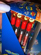 img 1 attached to 🦸 Tiny Mills Superhero Push Pencil Assortment – 24 Pcs, Text Multi-Point, Stackable, with Eraser: Ideal for Superhero Birthday Parties, Carnival Goodie Bags, Classroom Rewards, Pinata Fillers! review by Paul Tucker
