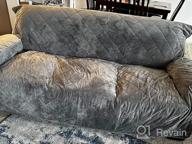img 1 attached to Protect Your Loveseat In Style With H.VERSAILTEX Velvet Couch Cover - Non-Slip, Washable, And Perfect For Pet Owners - Fits Sofa Width Up To 54 Inches! review by Nick Bigalow