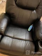 img 1 attached to CDCASA Electric Power Lift Recliner Chair with Massage, Heat, and USB Port for Elderly in Light Gray Plush Fabric review by Paul Vanlaere