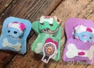 img 1 attached to PlayMonster Fuzzikins Dozy Dogs Craft & Playset, Pink/Blue/Yellow review by Juice Jali