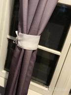 img 1 attached to Melodieux Set Of 2 Ombre Semi Sheer Curtains 84 Inches Long For Living Room, Linen Textured Grey White Vertical Gradient Grommet Voile Drapes, 52 By 84 Inch review by Steven Nina