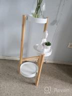 img 1 attached to 3 Tier Bamboo Plant Stand Indoor, Small Corner Plant Holder Modern Style Tall Display Rack Home Hallway Balcony review by Jack Malloy