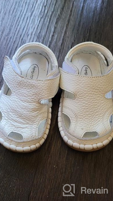 img 1 attached to Sandals Toddler Walking 4 White 15_Months Boys' Shoes and Sandals review by Adrian Garcia