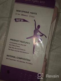 img 6 attached to 40 Denier Frola Girls' Semi Opaque Microfiber Ballet Dance Panty Tights