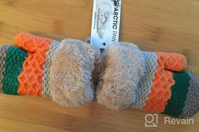 img 1 attached to 🧤 Warm and Cozy Girls Sherpa Winter Mittens Gloves: Essential Accessories for Girls' Cold-Weather Comfort review by Ginger Peterson