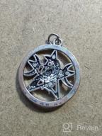img 1 attached to 🔮 Wiccan Crow Raven Pendant Necklace: BEKECH Raven Crow Moon Pentacle Jewelry with Pentagram Wicca Charm - Perfect Gift review by John Duffield