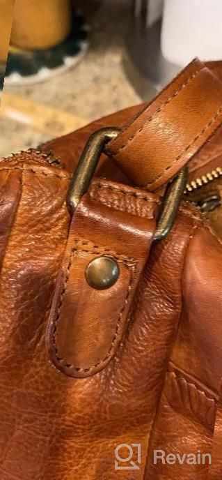 img 1 attached to Women'S Vintage Leather Crossbody Bag With Multiple Pockets, Shoulder Sling Purse And Handbag review by Brenda Quiroz