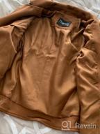 img 1 attached to Women'S Stylish Suede Leather Moto Jacket With Notched Collar & Oblique Zip - CHARTOU review by Lori Allen