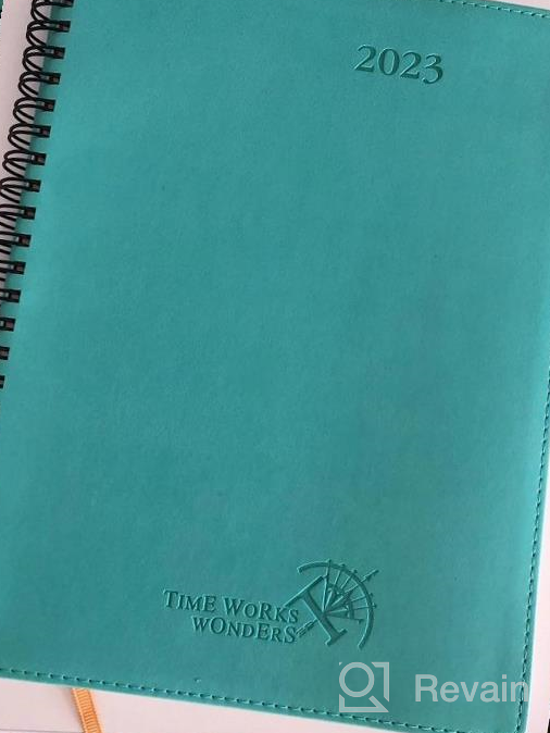 img 1 attached to Stay Organized In 2023 With POPRUN'S Hourly Planner - Monthly Expense Tracker And Notes, Soft Vegan Leather Cover, Inner Pocket And More! review by Jennifer Johnson