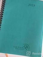 img 1 attached to Stay Organized In 2023 With POPRUN'S Hourly Planner - Monthly Expense Tracker And Notes, Soft Vegan Leather Cover, Inner Pocket And More! review by Jennifer Johnson