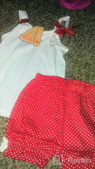 img 1 attached to Cute Summer Outfit for Little Boys: Mud Kingdom Star Tank Top and Shorts Set in White 3T review by David Will