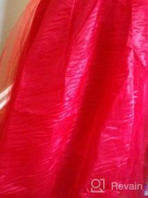 img 5 attached to Стильное платье из тюля для маленьких девочек из сетки с пайетками для выпускного вечера и вечеринки от JerrisApparel