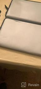 img 6 attached to Огнеупорная водонепроницаемая папка-сумка для аккордеона формата A4 Letter с 14 разноцветными карманами, держателем органайзера для документов и цветными этикетками / 2 застежками-молниями (серебро 14,3 "X 9,8")