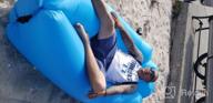 img 1 attached to EDEUOEY Inflatable Lounger: Portable Waterproof Beach Travel Outdoor Recliner For Camping & Sleeping! review by Brian Nelson