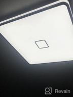 img 1 attached to Airand 10.3 Inch LED Flush Mount Ceiling Light - 20W, Daylight 5000K, Waterproof IP44, Ideal For Kitchen, Bathroom, And Bedroom, Energy Efficient And 200W Equivalent White Light Fixture review by Eric Timbeross