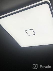 img 6 attached to Airand 10,3-дюймовый светодиодный потолочный светильник для скрытого монтажа - 20 Вт, дневной свет 5000K, водонепроницаемый IP44, идеально подходит для кухни, ванной комнаты и спальни, энергоэффективный и эквивалентный белый светильник мощностью 200 Вт