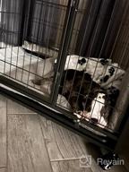 картинка 1 прикреплена к отзыву PawHut Folding Design Heavy Duty Metal Dog Cage Crate & Kennel With Removable Tray And Cover, & 4 Locking Wheels, Indoor/Outdoor 49 от Amanda Thomas