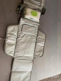 img 6 attached to Портативная пеленальная подушка с карманом для салфеток и мягкой подкладкой для ребенка, легкий водонепроницаемый коврик для путешествий - рождественские подарки для мамы