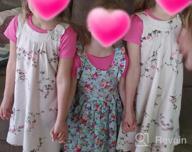 img 1 attached to HILEELANG Little Girls Cotton Dress Sleeveless Casual Summer Sundress Flower Printed Jumper Skirt review by Brad Cash
