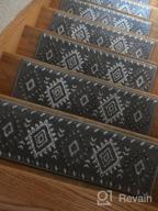 img 1 attached to Stylish & Safe: Sussexhome Carpet Stair Treads For Wooden Steps - 4-Pack Of Self-Adhesive, Pet & Kid-Friendly Indoor Treads To Prevent Slipping review by Arunprasath Elliott