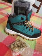 img 1 attached to Sleek And Waterproof: Foxelli Women'S Suede Leather Hiking Boots For Comfortable Trekking review by Joshua Follansbee