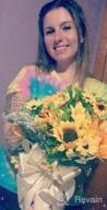 img 1 attached to Bring The Sunshine Indoors: U'Artlines Handmade Artificial Sunflower Bouquets For Weddings And Home Decor (6-Piece Corsage) review by Evan Austin